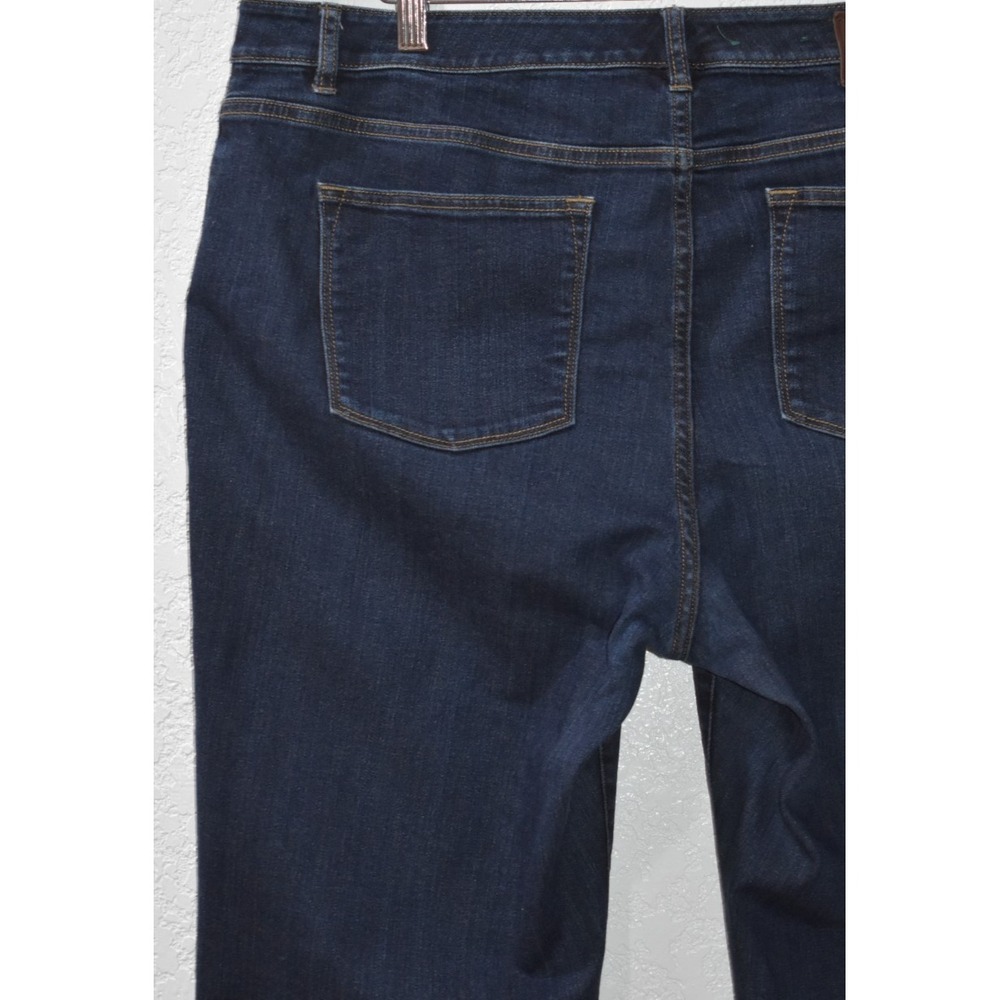 LRL‎ Lauren Ralph Lauren Jeans Co Women 14W Blue Denim Classic Straight 5-Pocket - Picture 9 of 16